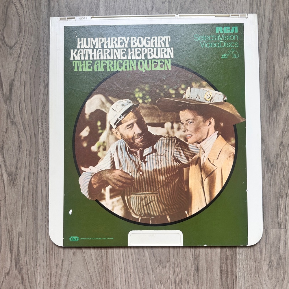 The African Queen Humphrey Bogart Katharine Hepburn RCA SelectaVision  CED